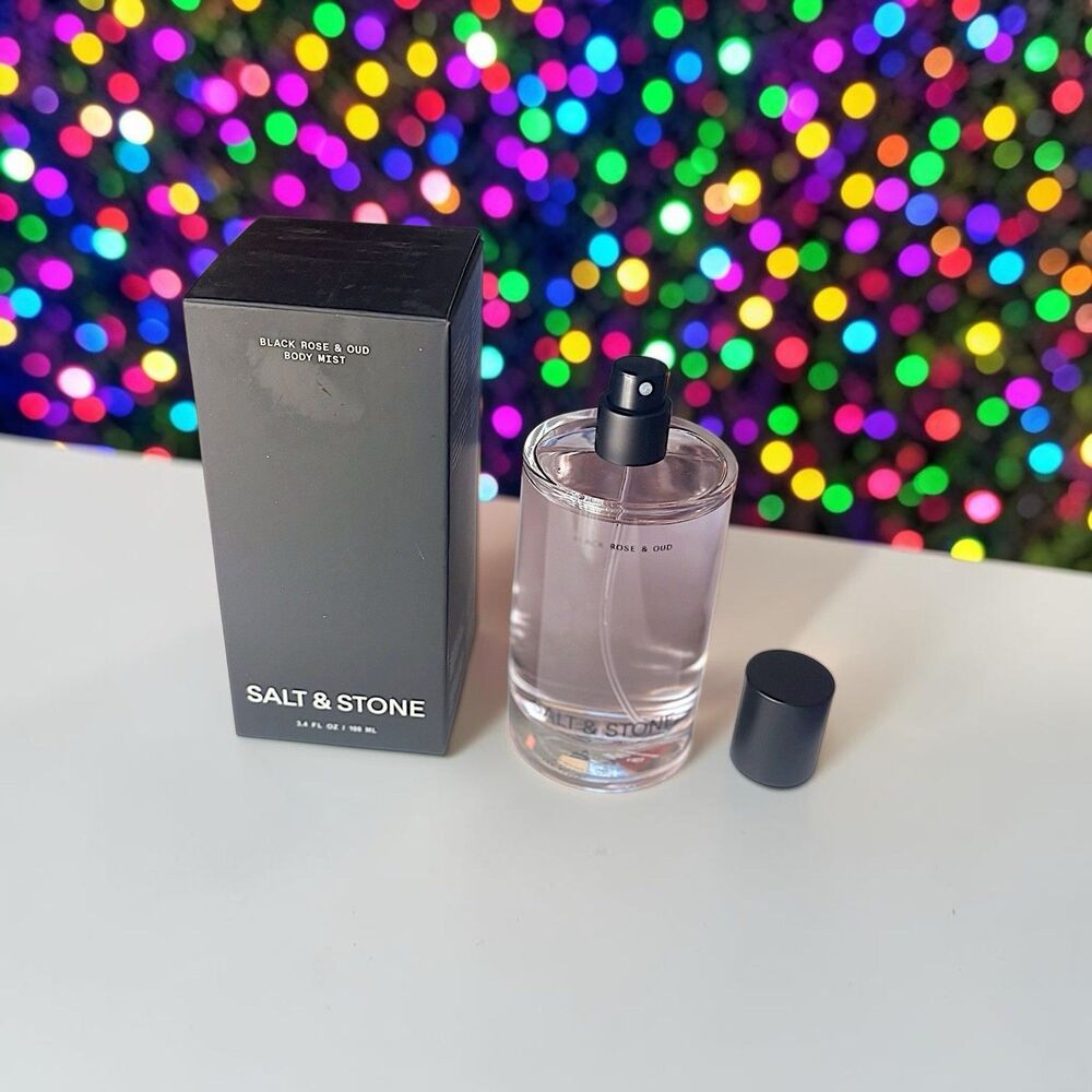Salt & Stone Black Rose & Oud Body & Hair Fragrance Mist 3.4 fl oz New In Box